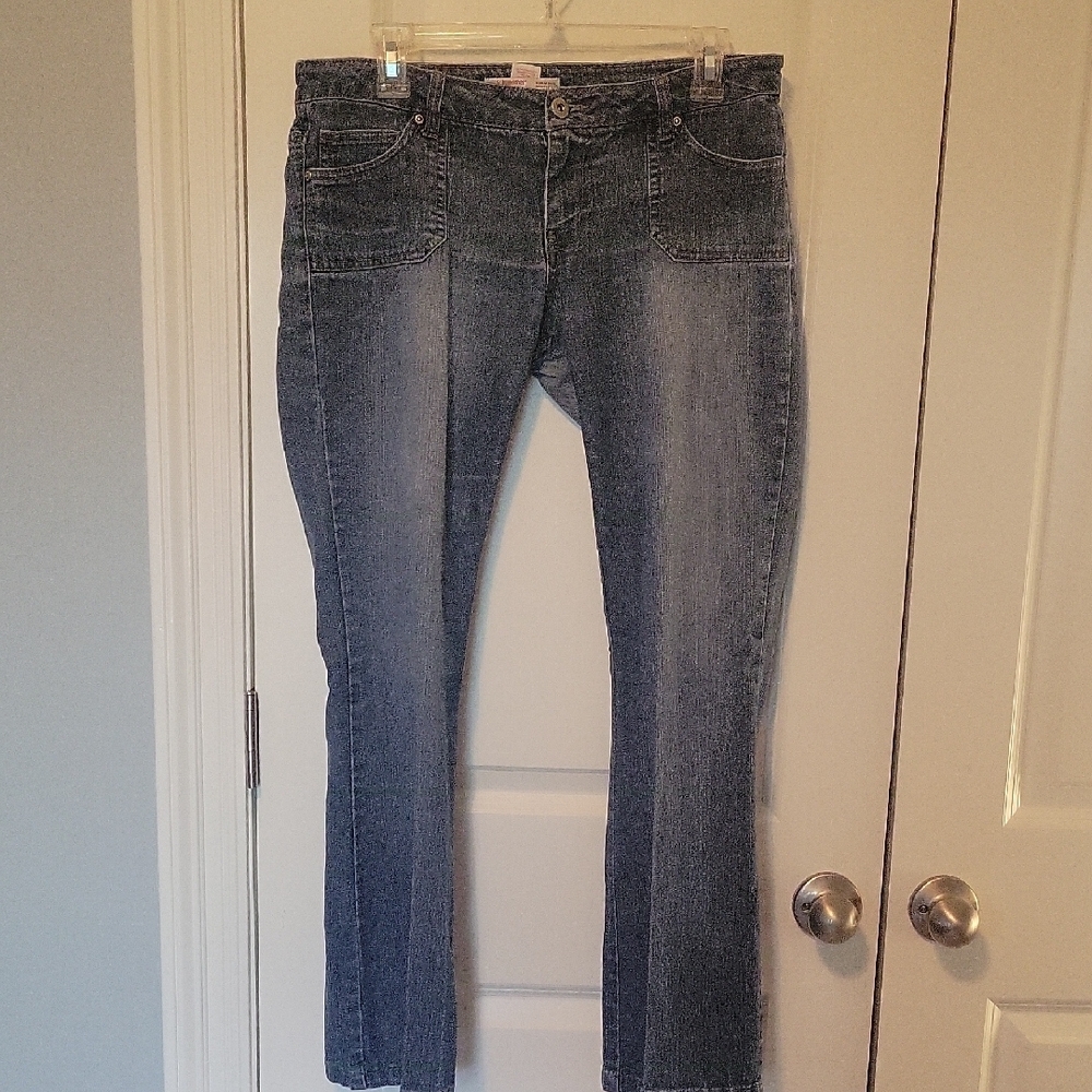 No Boundaries Boot Cut Blue Jeans Timeless Design